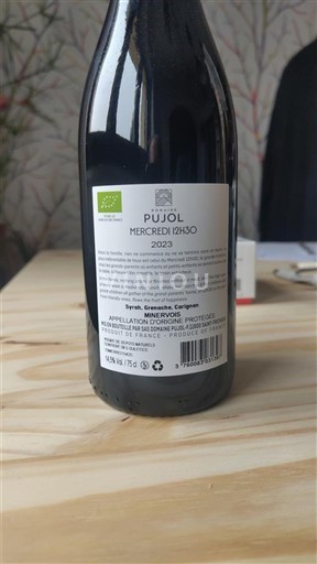 Languedoc Minervois Pujol Mercredi 12h30 2023