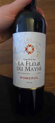 Bordeaux Pomerol Château La Fleur du Mayne 2014