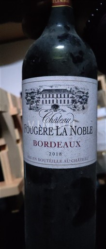 Burdeos Bordeaux Château Fougère La Noble 2018