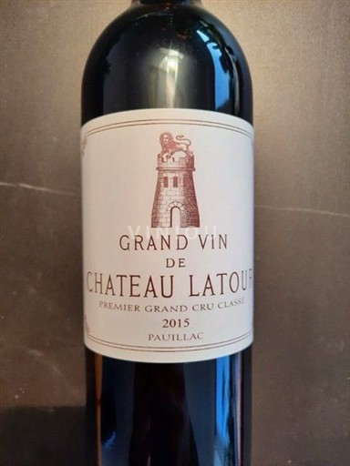 Bordeaux Pauillac Premier Grand Cru Classé Château Latour Grand Vin 2015
