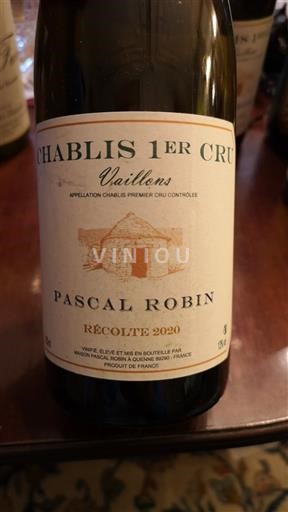 Burgundi Chablis Premier Cru Pascal Robin Vaillons 2020