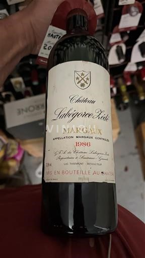 Bordeaux Margaux Château Labégorce Zédé 1986