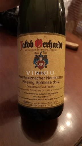 Nahe Jakob Gerhardt Kreuznacher Narrenkappe 2000