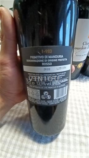 Puglia Primitivo di Manduria Cantine Due Palme 2022