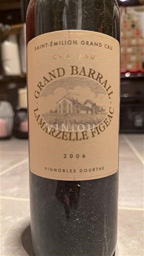 Burdeos Saint-Émilion Gran Cru Grand Cru Château Grand Barrail Lamarzelle Figeac 2006