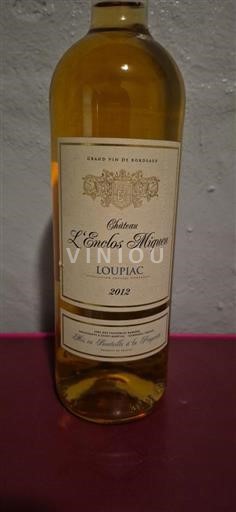Bordeaux Loupiac Château L'Enclos Miqueu 2012