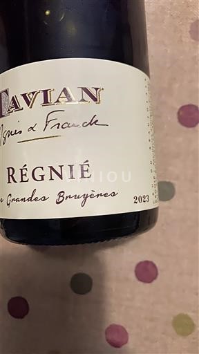 Beaujolais Régnié Tavian Les Grandes Bruyères 2023