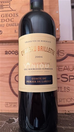 Bordeaux Moulis-en-Médoc Château Brillette 2004
