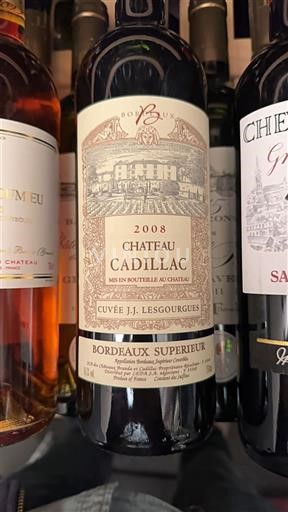 Bordeaux Bordeaux Supérieur Château Cadillac J.J. Lesgourgues 2008