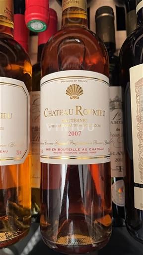 Bordeaux Sauternes Château Romieu 2007