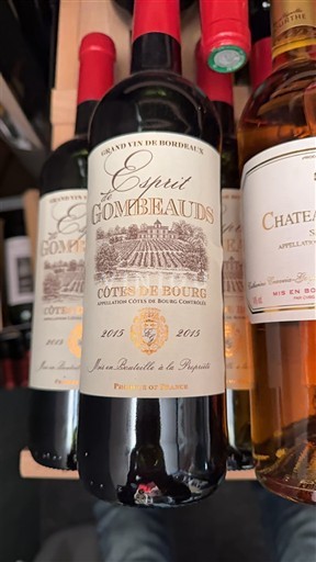 Bordeaux Côtes-de-bourg Esprit de Gombeauds 2015