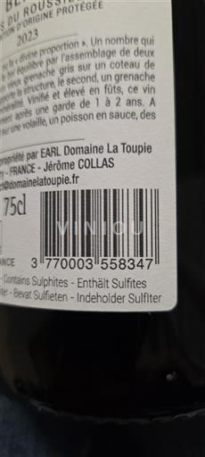 Roussillon Côtes-du-Roussillon Domaine La Toupie Phi 2023