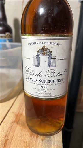Bordeaux Graves Supérieures Clos du Portail 1999