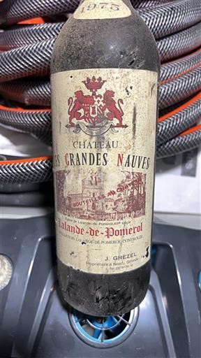 Burdeos Lalande-de-Pomerol Château Les Grandes Nueves 1975