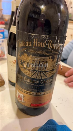 Bordeaux Saint-Émilion Grand Cru Château Haut-Barboulet 1986