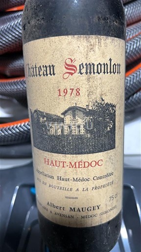 Bordeaux Haut-Médoc Château Semonlon 1978
