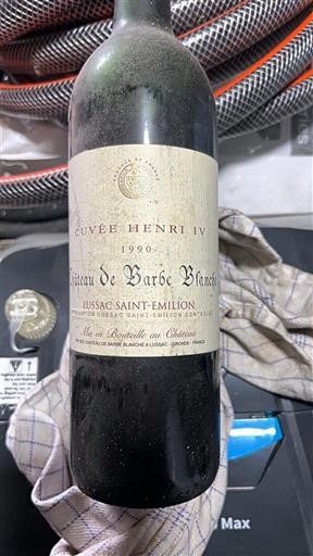 Bordeaux Lussac-saint-émilion Château Barbe Blanche Henri IV 1990