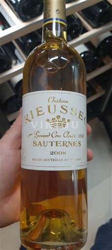 Bordeaux Sauternes Premier Cru Classé Château Rieussec 2008