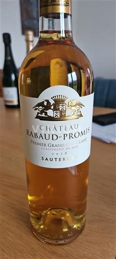 Bordeaux Sauternes Premier Cru Château Rabaud-Promis Neleten.