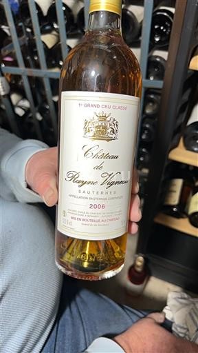 Bordeaux Sauternes Grand Cru Château Rayne-Vigneau 2006
