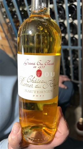 Bordeaux Sauternes Grand Cru Château Romer du Hayot 2016
