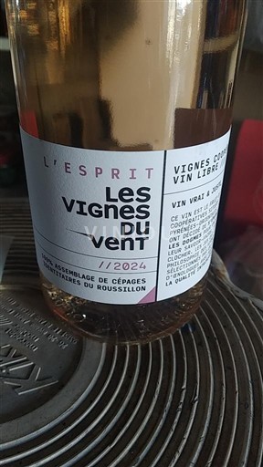 Languedoc og Roussillon Catalansk skråning Les Vignes du Vent L'Esprit 2024