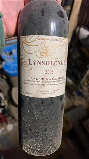 Bordeaux Saint-Émilion Grand Cru Grand Cru Lynsolence 2003