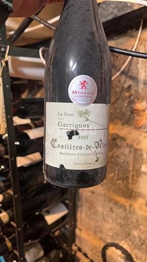 Thung lũng Rhône Costières-de-nîmes La Font des Garrigues 2017
