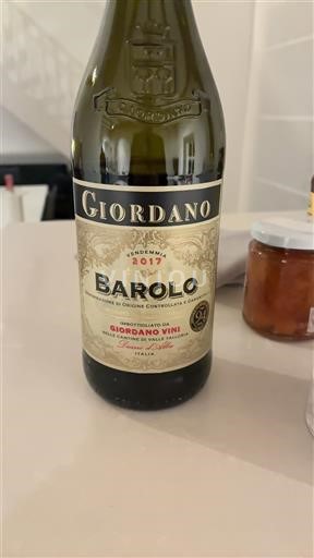 Piedmont Wines Barolo Giordano 2017