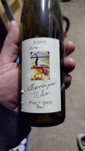 Alsace Hubert Metz Allegretto pour Élise 2007