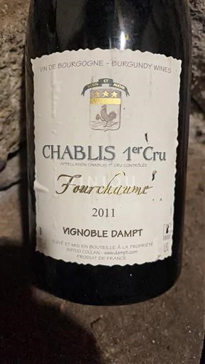 Burgundi Chablis Premier Cru Vignoble Dampt Fourchaume 2011