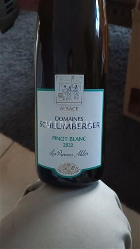Alsace Pinot blanc Domaine S Schlumberger Les Princes Abbés 2022