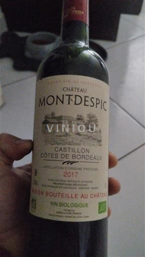 Bordeaux Castillon Côtes de Bordeaux Château Mont-Despic 2017