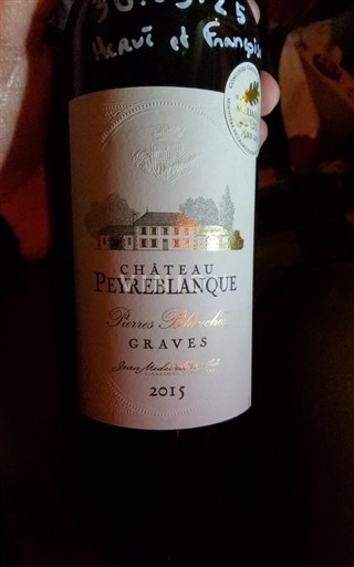 Bordeaux Graves Château Peyreblanque Pierres Blanches 2015