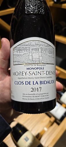 Burgundy Morey-Saint-Denis Domaine Robert Gibourg Clos de la Bidaude 2017