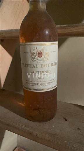 Bordeaux Sauternes Château Bourdon 2006
