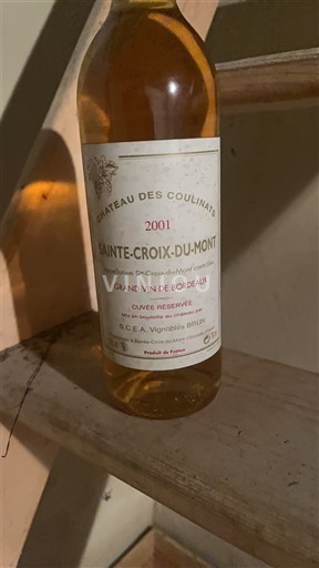 Bordeaux Sainte-Croix-Du-Mont Château Des Coulinats Réservée 2001