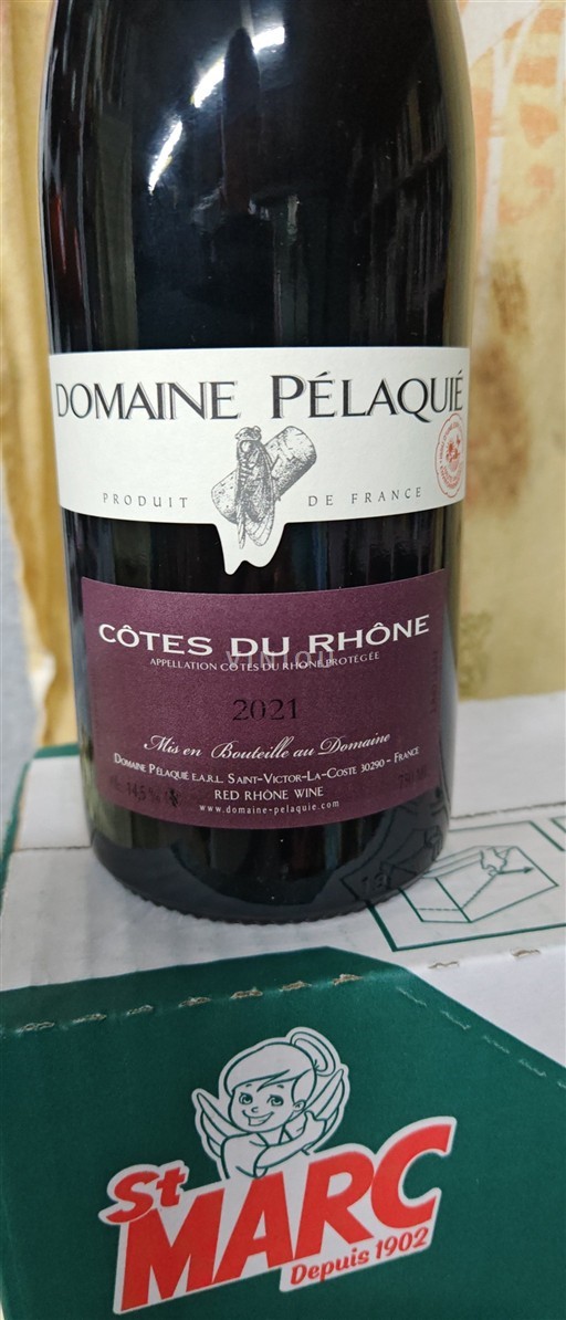 Thung lũng Rhône Côtes-du-rhône Domaine Pélaquié 2021