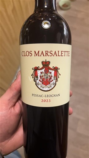 Bordeaux Pessac-Léognan Clos Marsalette 2023
