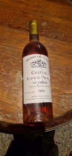 Bordéus Sauternes Château Rabaud-Promis 1996