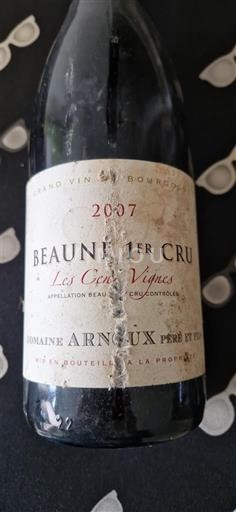 Borgoña Beaune Premier Cru Domaine Arnoux Père et Fils Les Cents Vignes 2007