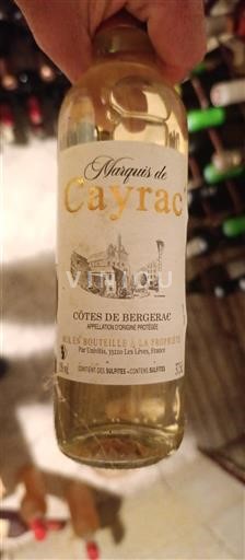 Sudoeste Côtes de Bergerac Marquis de Cayrac Sin añada
