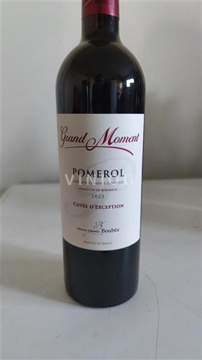 Bordéus Pomerol Boubée Grand Moment d'Exception 2023