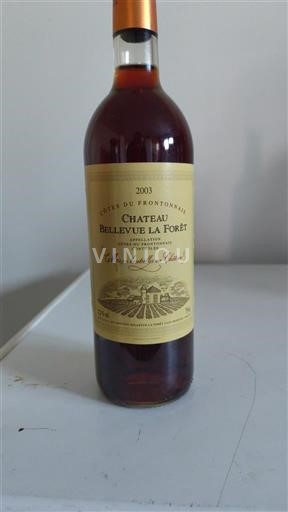 Sudoeste Fronton Château Bellevue La Forêt Lescale du Château 2003