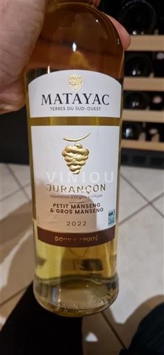 Sydvestfrankrig Jurançon Matayac 2022