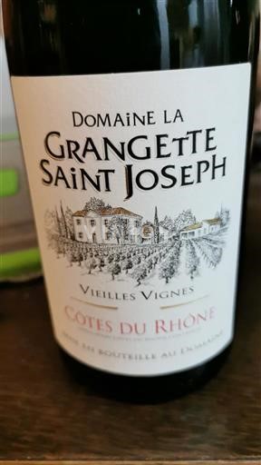 Rhônen laakso Côtes-du-rhône Domaine La Grangette Saint Joseph Vieilles Vignes Ei vuosikertaa