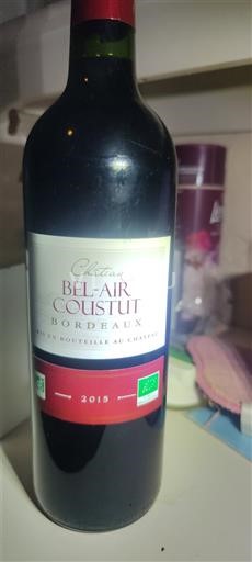 Bordeaux Château Bel-Air-Coustut 2015