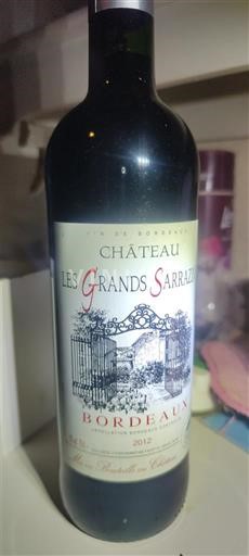 Bordeaux Château Les Grands Sarrazins 2012