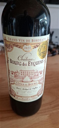 Burdeos Côtes-de-bourg Château Bourg des Eyquems 2021