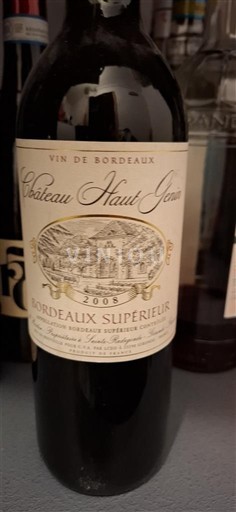 Bordeaux Bordeaux Supérieur Château Haut Jouan 2008